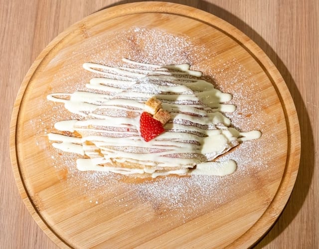 Strawberry Cheesecake Crepe.