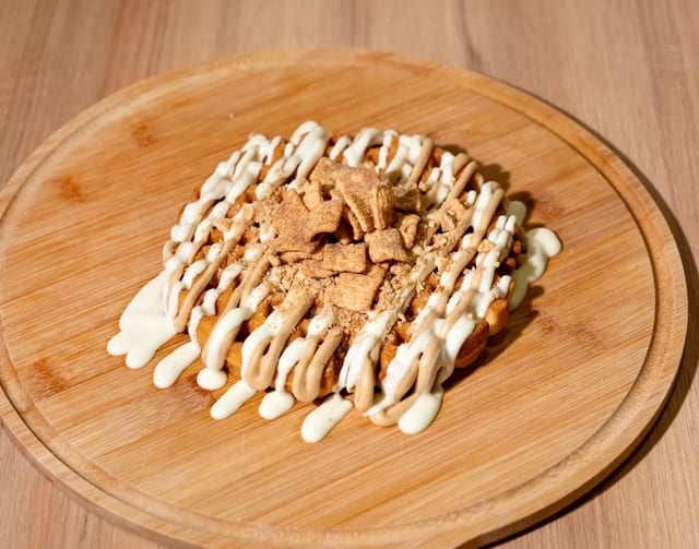 Cinnamon Toast Crunch Belgian Waffle.