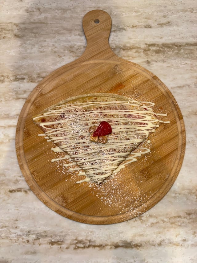 Strawberry Cheesecake Crepe.